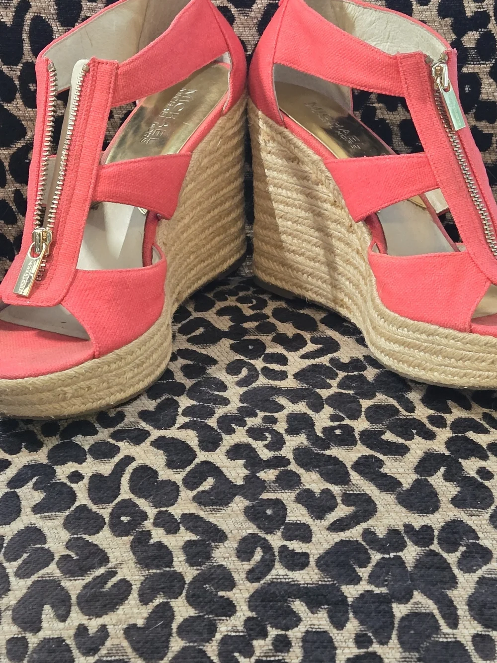 Michael Kors Damita Wedge in Spiced Coral / Watermelon